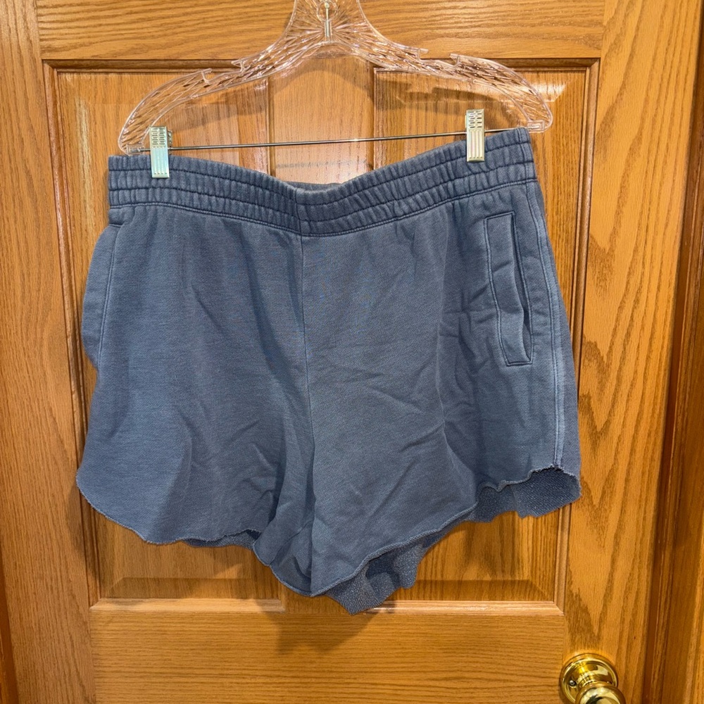 Aerie Gray Athletic Shorts with Elastic Waistband
